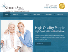 Tablet Screenshot of northstarhomehealth.com